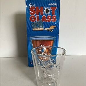 Clear Shot Glass with Engraved Design